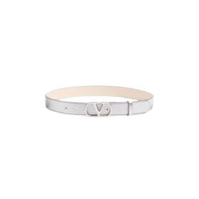 Vlogo Signature-Gürtel aus laminiertem Kalbsleder 3 cm