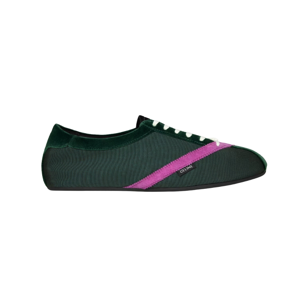 Flache Sneakers Grün