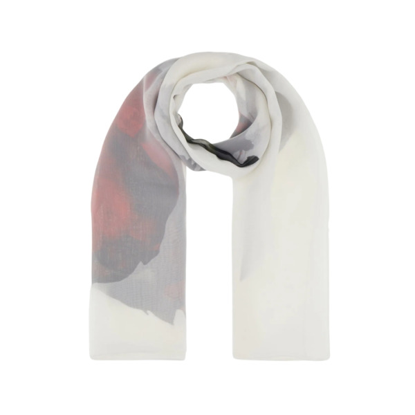 Floral-Print Weiß