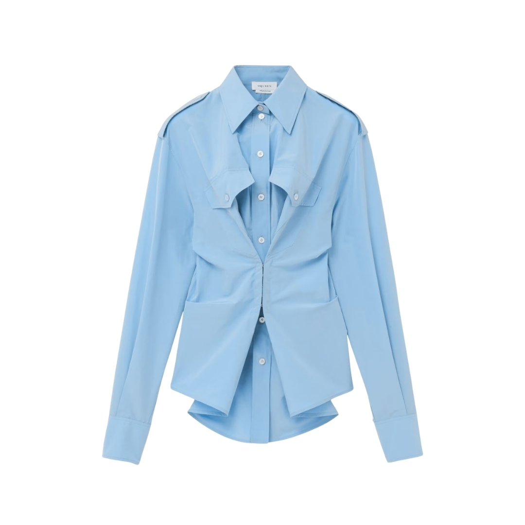 Gerafft Blau