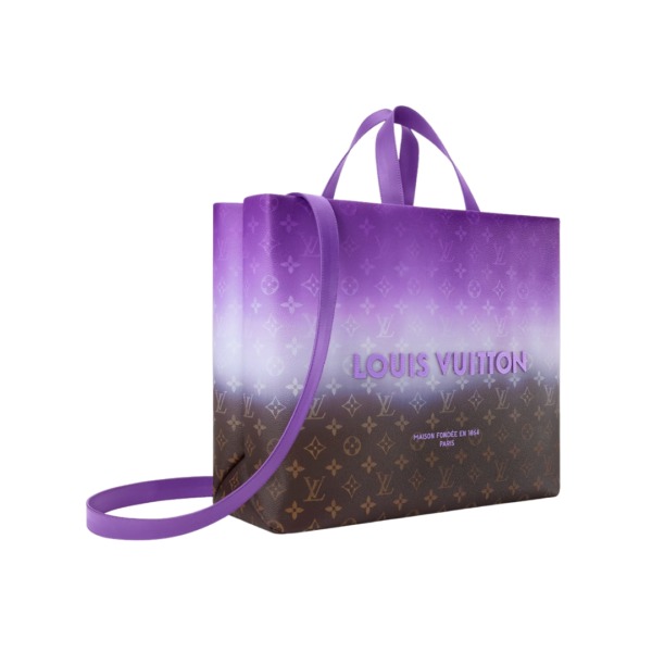 Shopper Lila/Braun 40 cm