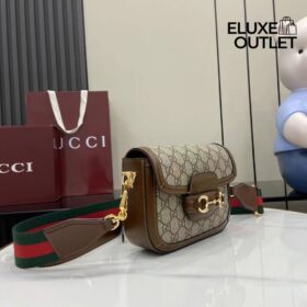 Horsebit 1955 kleine Schultertasche GG Supreme Canvas 20.5cm