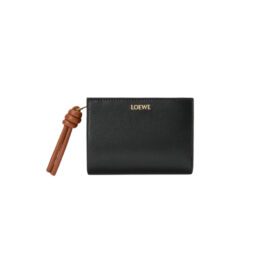 Kompaktes Portemonnaie Schwarz 11.4 cm