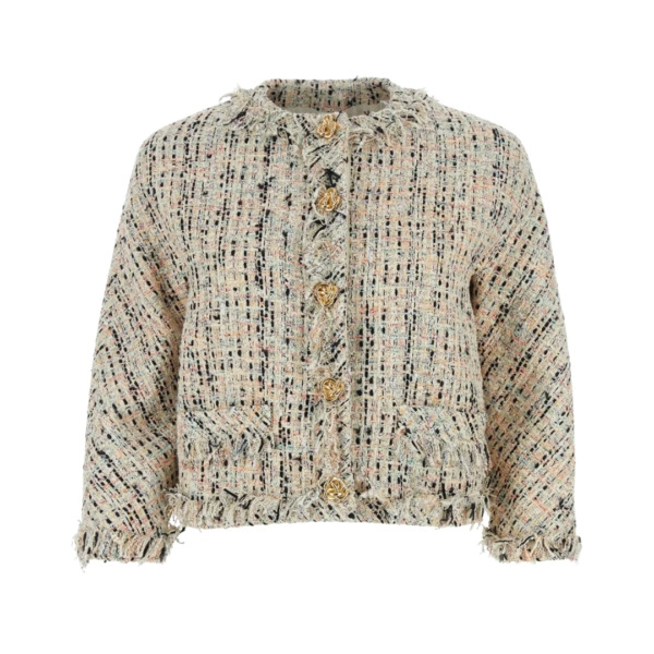 Ausgefranster Tweed Beige
