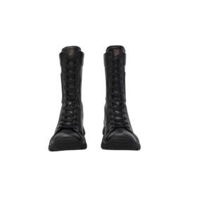 Stiefel in Lederoptik Schwarz
