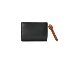Kompaktes Portemonnaie Schwarz 11.4 cm