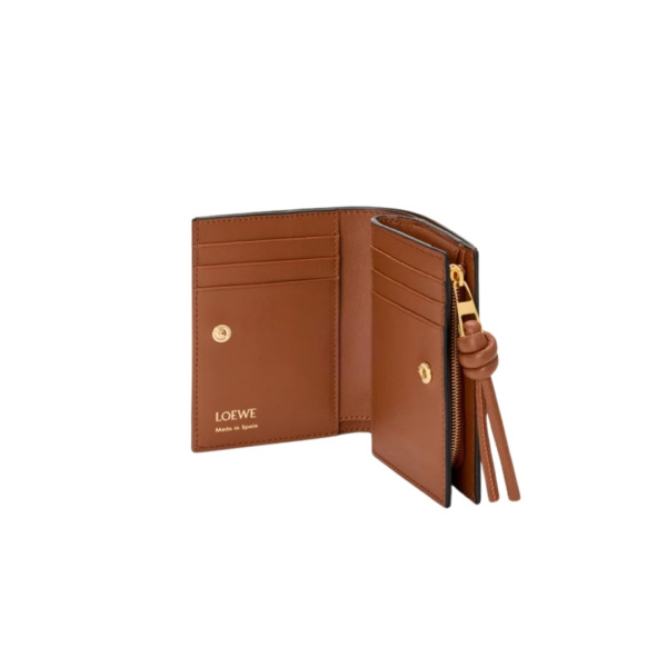 Kompaktes Portemonnaie Schwarz 11.4 cm