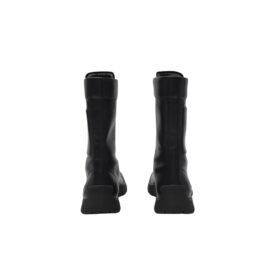 Stiefel in Lederoptik Schwarz