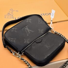 Multi Pochette Accessoires Schwarz 25 cm