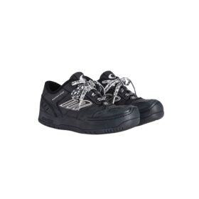 Damen-Plateau-Sneaker Hamptons in Schwarz