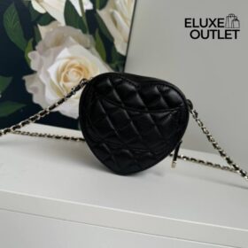 Love Heart Mini Schwarz/Gold 12 cm