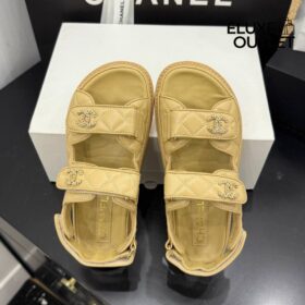 Dad Sandalen Beige