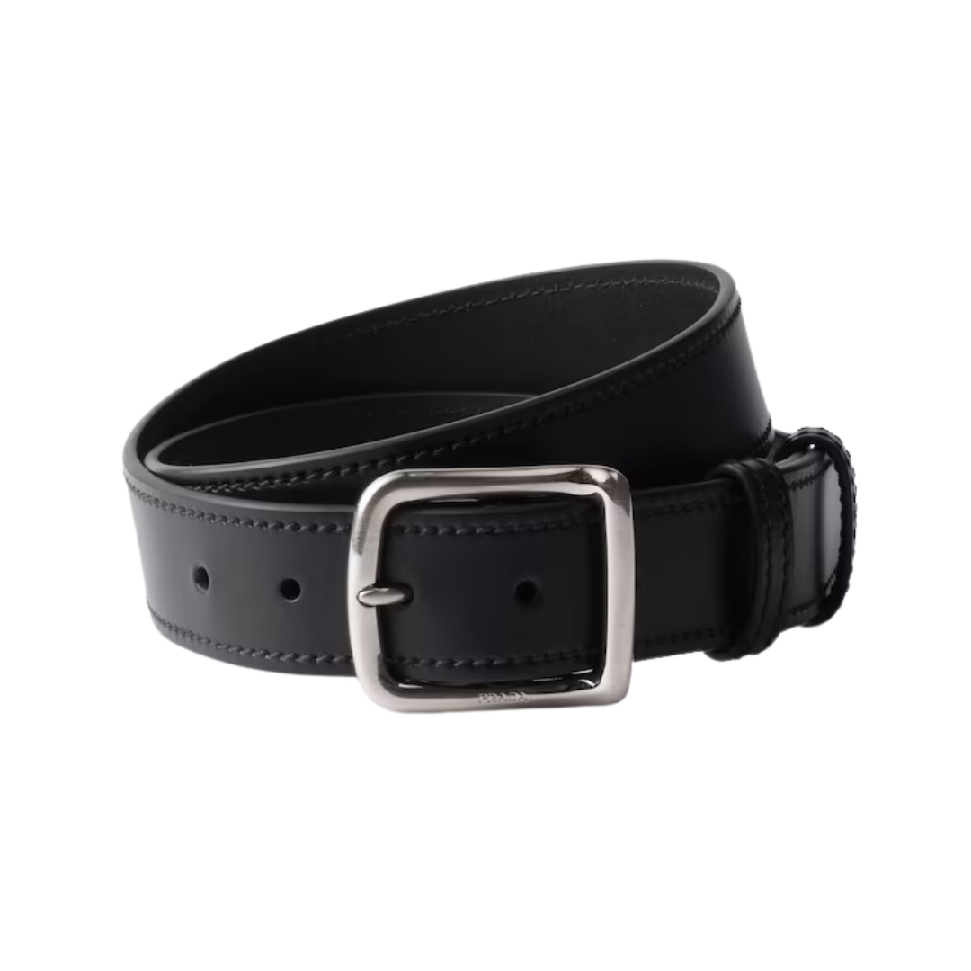 Leder Schwarz 3.5 cm