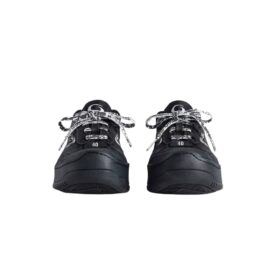 Damen-Plateau-Sneaker Hamptons in Schwarz