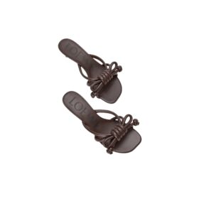 Flamenco Knot Sandale aus Lammleder