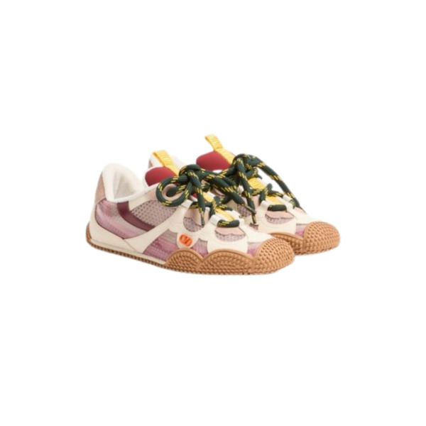 Amphibia Sneaker aus gummiertem Kalbsleder und Kalbsleder