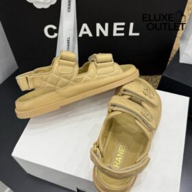 Dad Sandalen Beige
