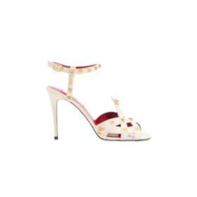 Studdy Kidskin Sandale Elfenbein