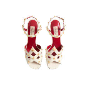 Studdy Kidskin Sandale Elfenbein