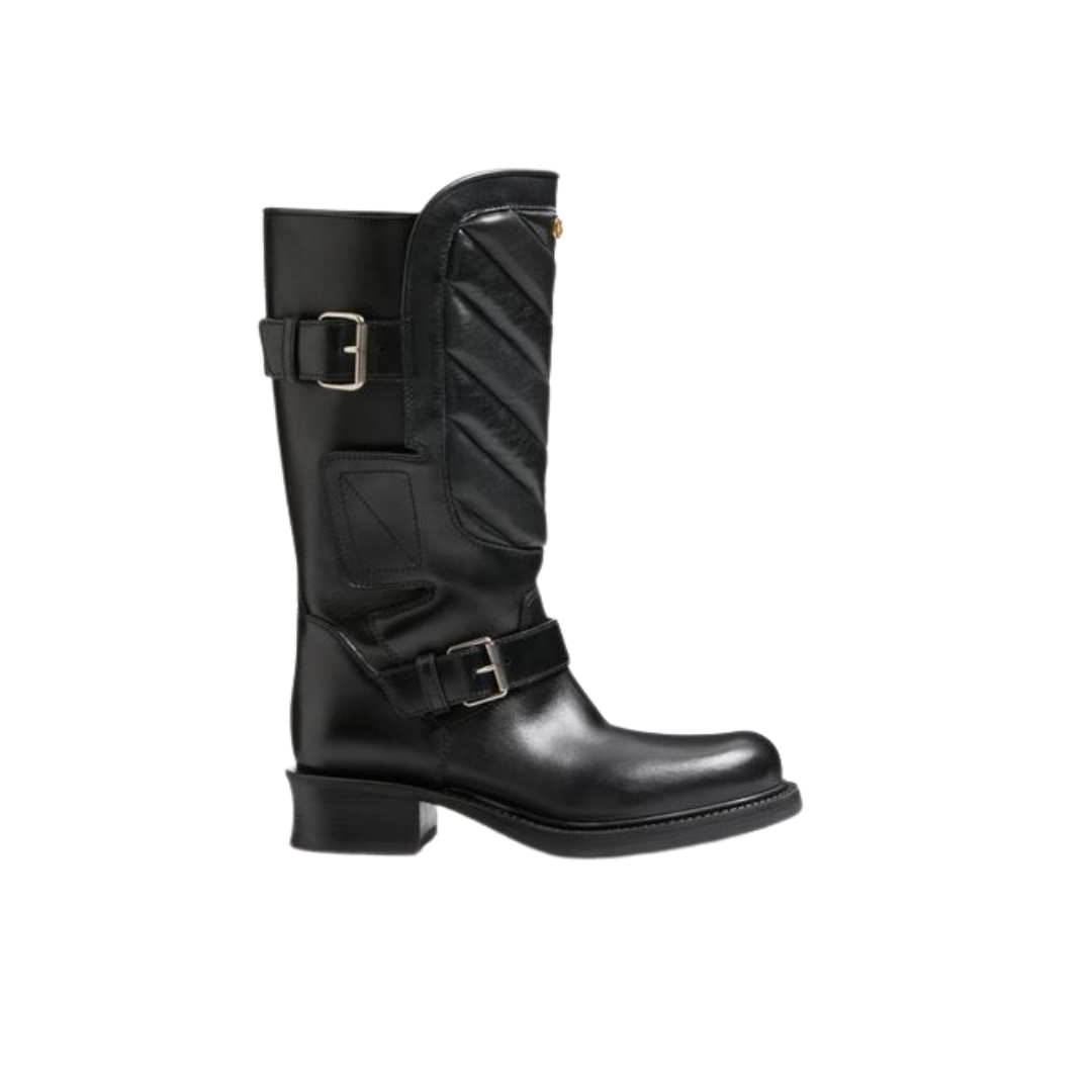 Rayons Biker-Stiefel aus Kalbs- und Nappaleder