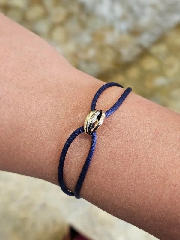 Trinity Dreifarbiges Blau Rollarmband