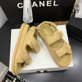 Dad Sandalen Beige
