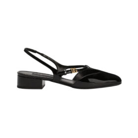 Slingback in Lack Schwarz
