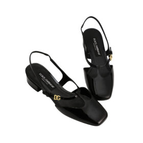 Slingback in Lack Schwarz