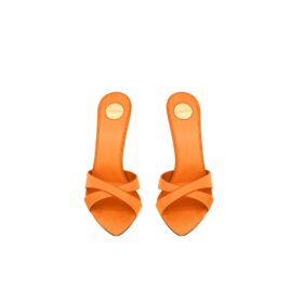KIRAT Sandalen aus Satinkrepp