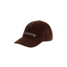 Chez Valentino Samt-Baseballkappe mit Stickerei