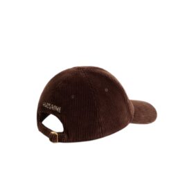 Chez Valentino Samt-Baseballkappe mit Stickerei