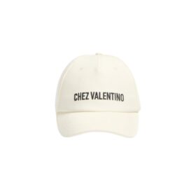 Chez Valentino Baumwoll-Baseballkappe mit Stickerei