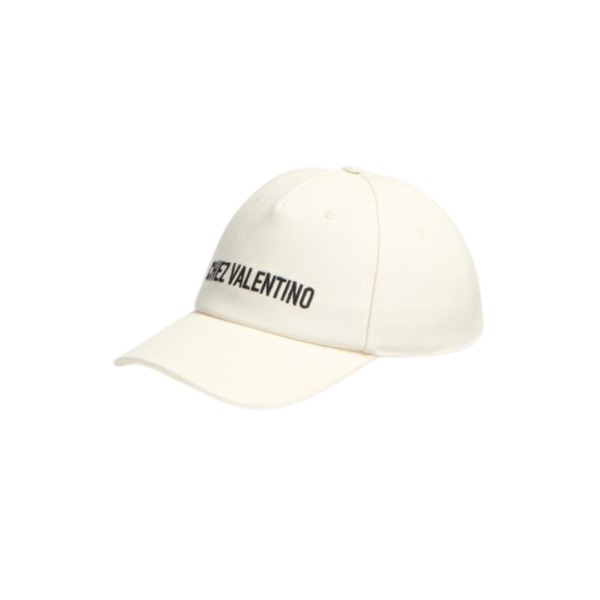 Chez Valentino Baumwoll-Baseballkappe mit Stickerei