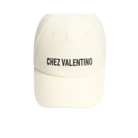 Chez Valentino Baumwoll-Baseballkappe mit Stickerei