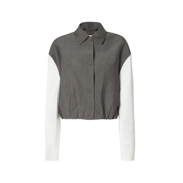 Mohair Stoff Grau