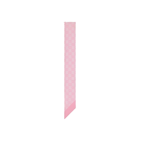 Bedrucktes Seidenchiffonband Rosa