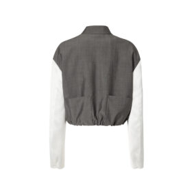 Mohair Stoff Grau