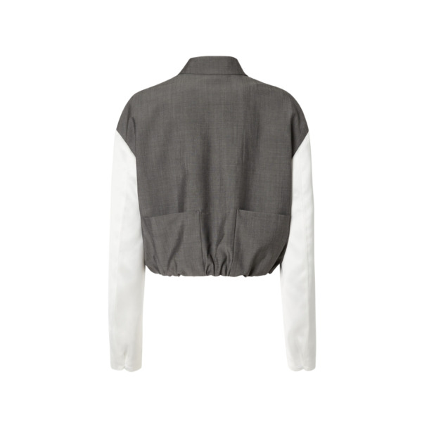 Mohair Stoff Grau
