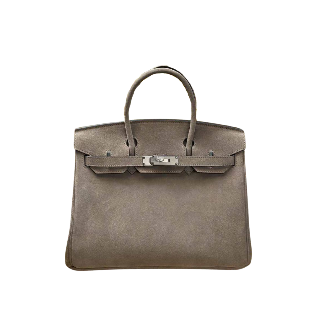 Suede Birkin 25 Etoupe