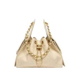 Chanel 25 Beige/Gold 30 cm