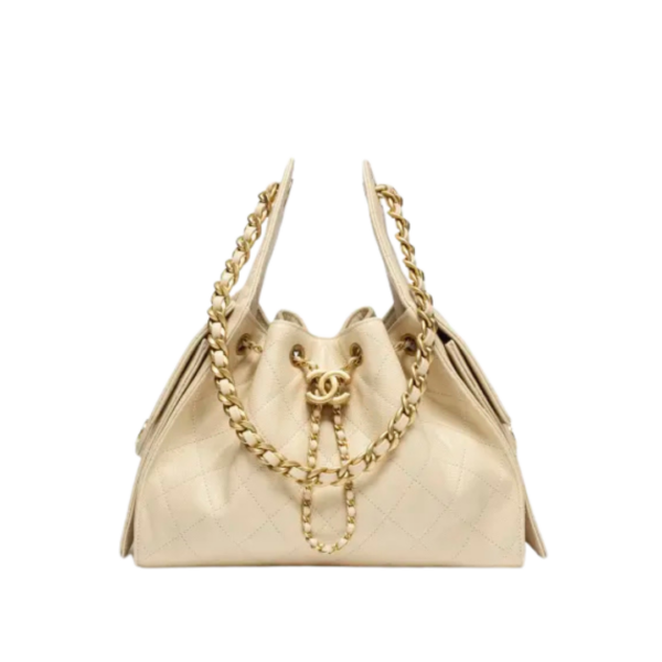 Chanel 25 Beige/Gold 30 cm