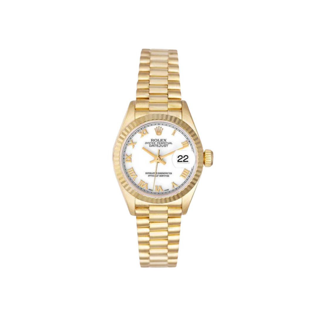 Datejust President Weiß/Gold 36 mm