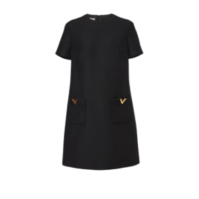 Crêpe Couture Minikleid Schwarz