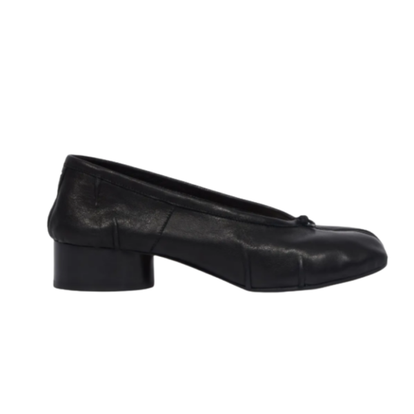 Tabi Ballerina Absätze Schwarz