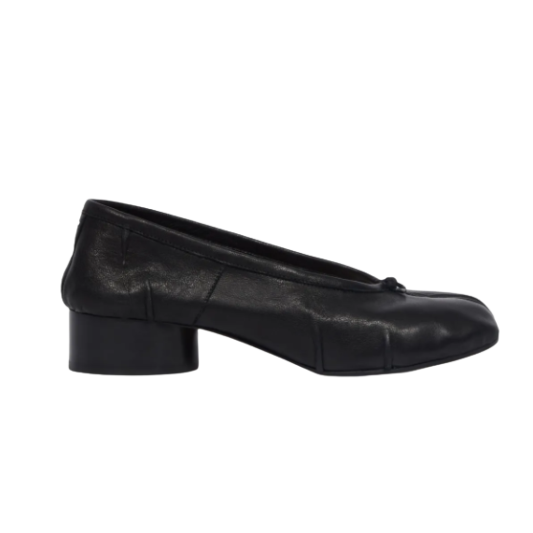Tabi Ballerina Absätze Schwarz