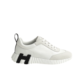 Sneakers Bouncing Weiß/Schwarzes Stoffband