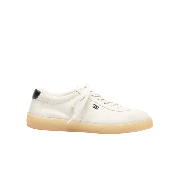 Sneakers Wildleder Weiß/Schwarz
