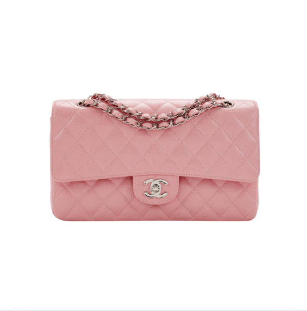 Classic Rosa mit silberner Hardware 25 cm