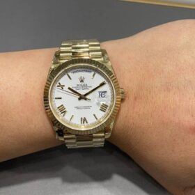Datejust President Weiß/Gold 36 mm