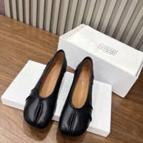 Tabi Ballerina Absätze Schwarz